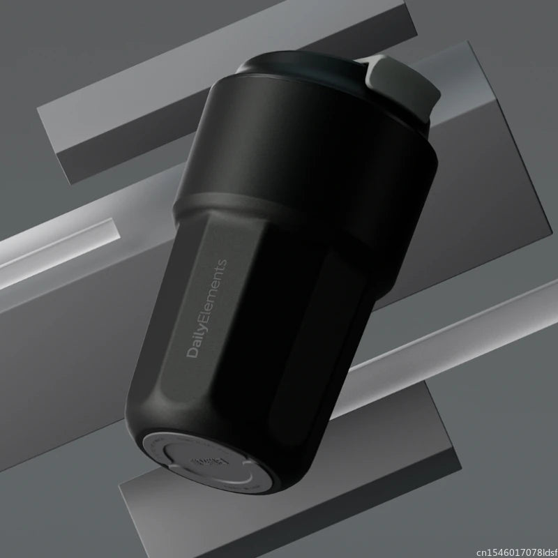 New Youpin Daily Element Portable Water Cup Coffee Mug 316 Stainless Steel Safety Seal 420ml Cold Storage Thermos Cup Mouth Snap.