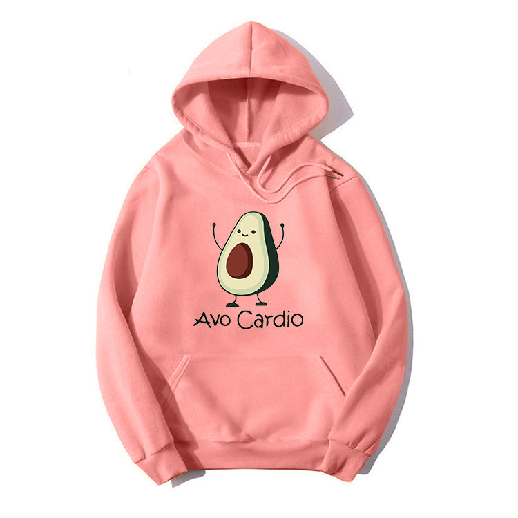 Blessyuki niedlichen Avocados Muster druck lässige Hoodies Frauen Herbst Winter neue einfache Langarm Student Sweatshirt plus Größe Top.