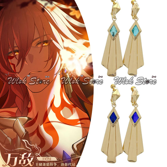 Anime Game Honkai Star Rail Mydei Cosplay Metal Earrings Ear Clips For Men Women Halloween Party Accessories Mydeimos Earclips.