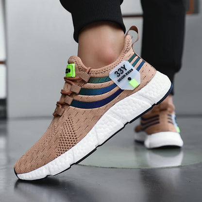 Men Casual Sports Shoes Breathable Lightweight Sneakers Summer Outdoor Tennis Running Walking Shoes Male Vulcanized Shoes Man.