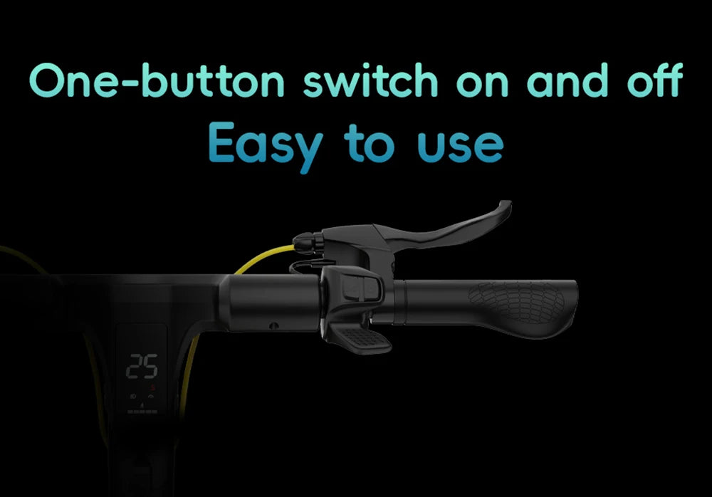 OOTD S10 Folding Electric Scooter 10 Inch Tires 1400W Motor 25km/h Max Speed 48V 20Ah Battery for 60-70km Range 120KG Max Load.