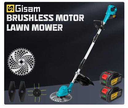 G perfil 10 Zoll bürstenloser elektrischer Rasenmäher, faltbarer Schneider, kabelloses Garten-Gras-Schneid-Trimmer-Werkzeug für Makita 18 V Akku-Pin