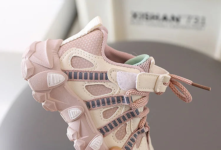 Oulylan Children Casual Shoes Thick-soled Sports Shoes Infant Footwear Boy Sneakers Breathable Non-slip Baby Shoes.