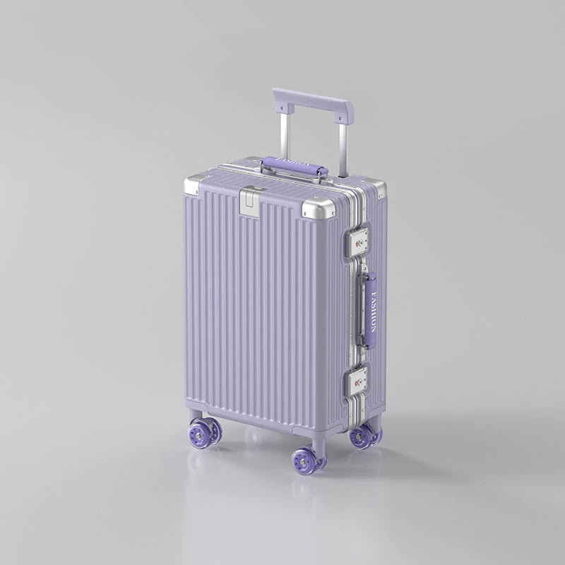 20-Zoll-Kompaktgepäck 26-Zoll-Trolley-Koffer mit großem Fassungsvermögen und Aluminiumrahmen für Männer und Frauen Reisekoffer