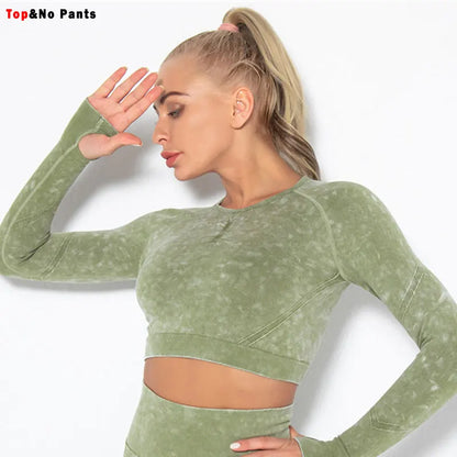 Seamless Yoga Set Gym Clothes Women's Sportswear Yoga Suits Women Fitness Set Tracksuits Sports Outfits Long Sleeve Gym Leggings