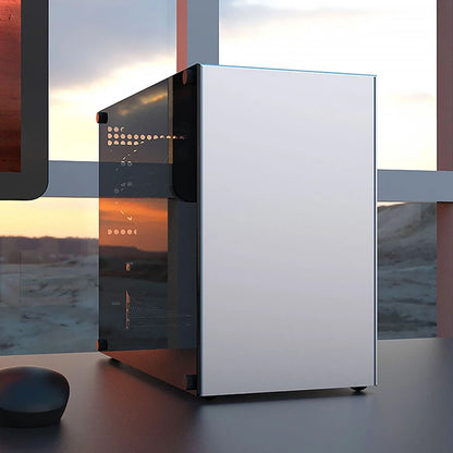 ZZAW C2 C2P M-ATX Computer Case Side Transparent MINI-ITX All Aluminum Desktop Office Small Chassis Supports Long Graphic Card.