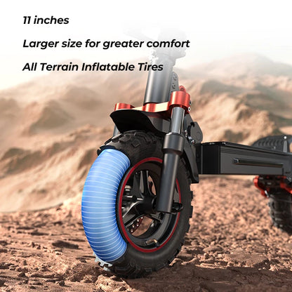 ISCOOTER IX5S Electric Scooter for Adults 1000W Motor E-Scooter 48V15AH Battery 11 Inch Off Road Tire Electric Off Road Scooter.