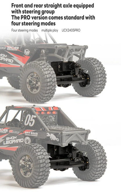 1/24 RC Crawler UDIRC UCX2405 Brushless/Brushed Motor 4WD Off-road Mini Rock Crawler Climbing Vehicle RTR RC Car Toys.