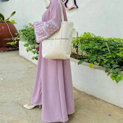 Butterfly Embroidered Open Kimono Abaya Dubai Luxury 2024 Islam Muslim Kaftan Modest Dress Kebaya Damen Robe Abayas For Women.