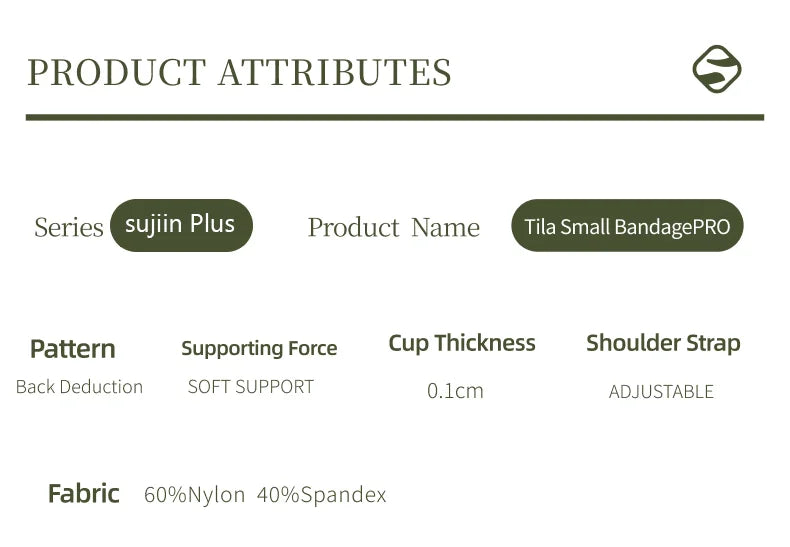 SUJIIN Wireless Plus Size Bras Women Anti-sagging Comfortable Breathable Soft Support Bralettes Big Breasts Push Up Bra MX219A.