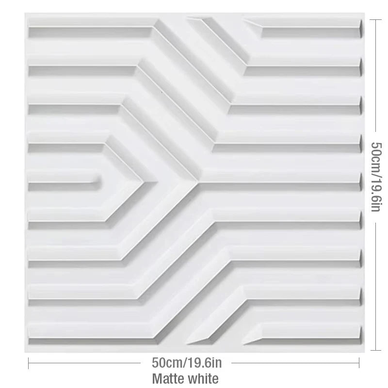 4pcs/ 50x50cm 3D Wall Panels Indoor Wall Decoration for Living Room Bedroom Hotel Office Mural Tile-Panel-Mold 3D Wall Sticker