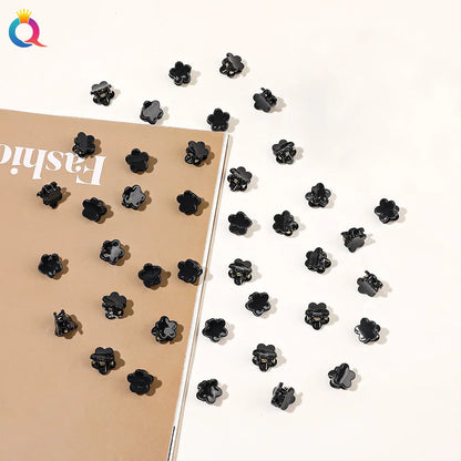 50Pcs Flower Hair Clips Multi color Mini Cute Hair Styling Accessories for Girls and Women Birthday Gifts,10 Colors at Least