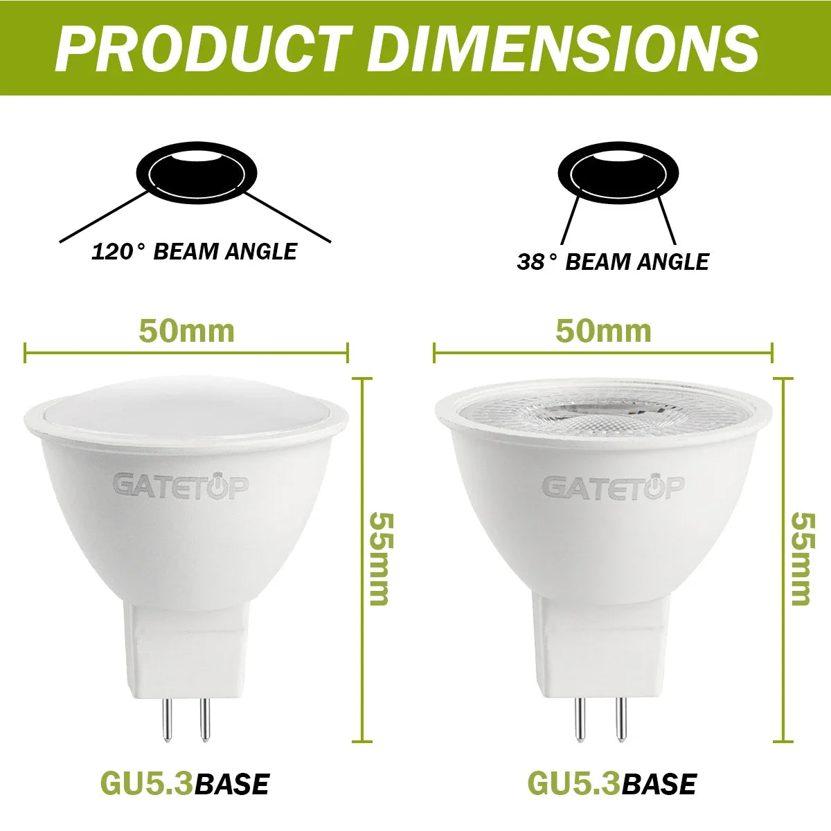10PCS MR16 LED Strahler Birne GU5.3 Lampada AC 110V 220V 12V Bombillas Spot Licht Ersetzen Die 50W Halogen Lampe Hause Derection.