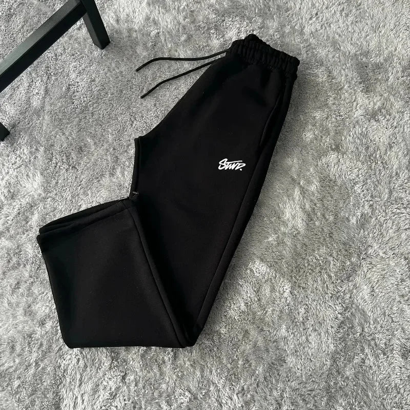 Autumn and Winter Street Casual Loose High-waisted Sweatpants Men Y2k Harajuku Hip-hop Fashion Versatile Oversized Trouser Women.