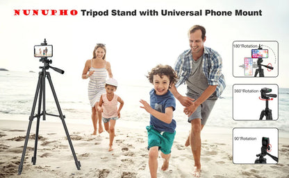 Tripod For Phone Camera Tripod Stand with Bluetooth Remote Phone Holder Lightweight Universal Photography For Xiaomi Huawei DSLR.