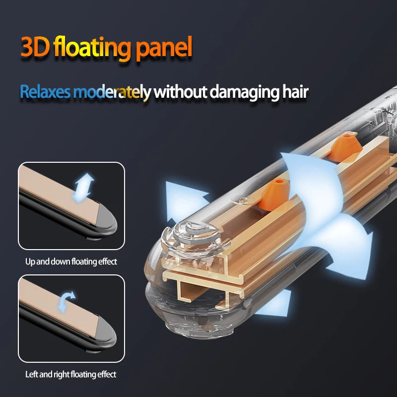 Hot Comb Straightener Curler Dual Purpose, Negative Ion Essential Oil Hair Care Professional And Safe Hairdressing Equipment