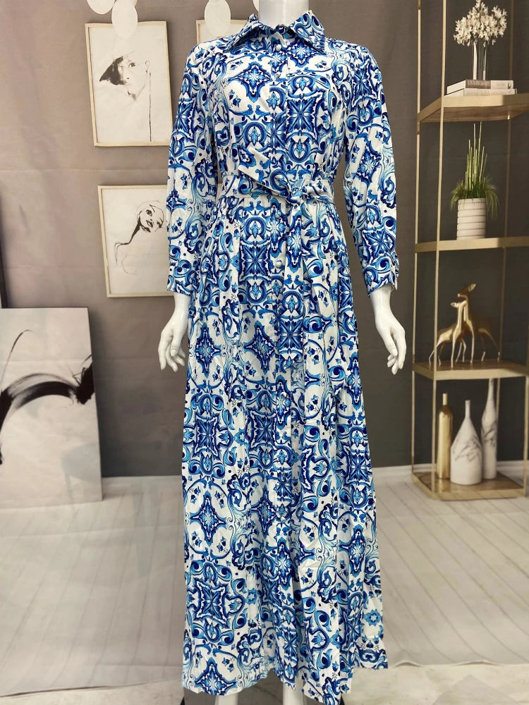 Eid mubarak abaya kleid dubai muslimische frauen drucken blaue hijab kleider truthahn islamische kleidung kaftan marocain vestido musulmane.