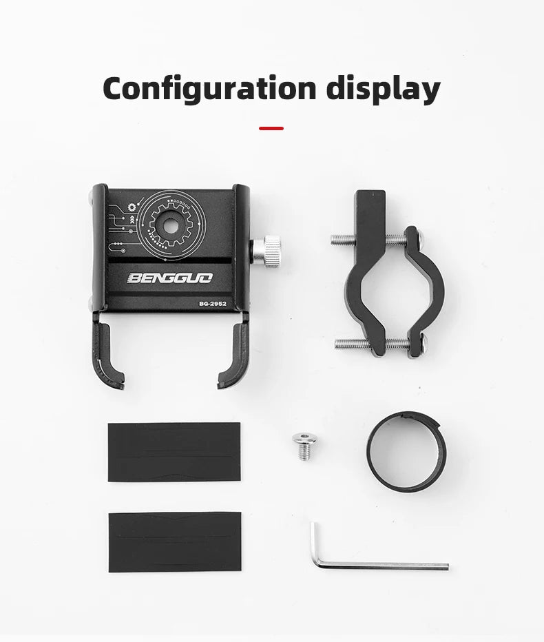 iBudim Bike Phone Holder 360 Rotation Bicycle Phone Holder for 4.7-7.0 inch Devices Motorcycle Handlebar Mobile Phone Stand.