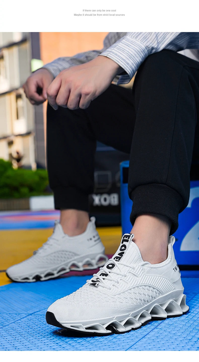 Luxury Men's Sneakers Casual Breathable Running Loafers Fashionable Trainer Race Tenis for Male Comfortable Shoes.