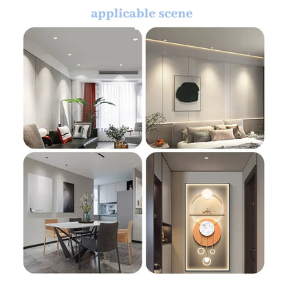 10 Stück hohe Lumen GU10 LED-Spot-Licht, kein Fliker, 8 W, 9 W, LED-Birne, AC 220 V, 120 V, ersetzt 50 W Halogenlampe für die Verkleidung von Heimbeleuchtung.