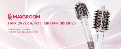 MAXGROOM High-Speed Hair Dryer Brush 110000 RPM Fast Dry Hair Care Styling Blow Dryer Brush Negative Ion HairDryer Multi Styler.