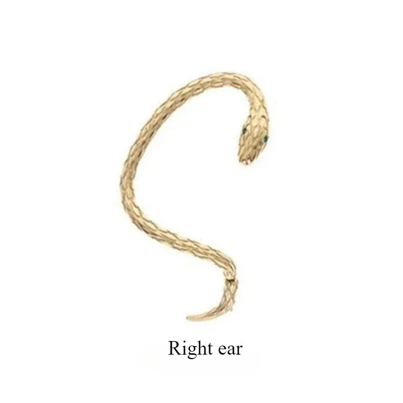 Snake Earring Clips Without Piercing Punk Non Pierced Clip Earrings Ear Cuffs for Women Men Fake Piercing Jewelry.