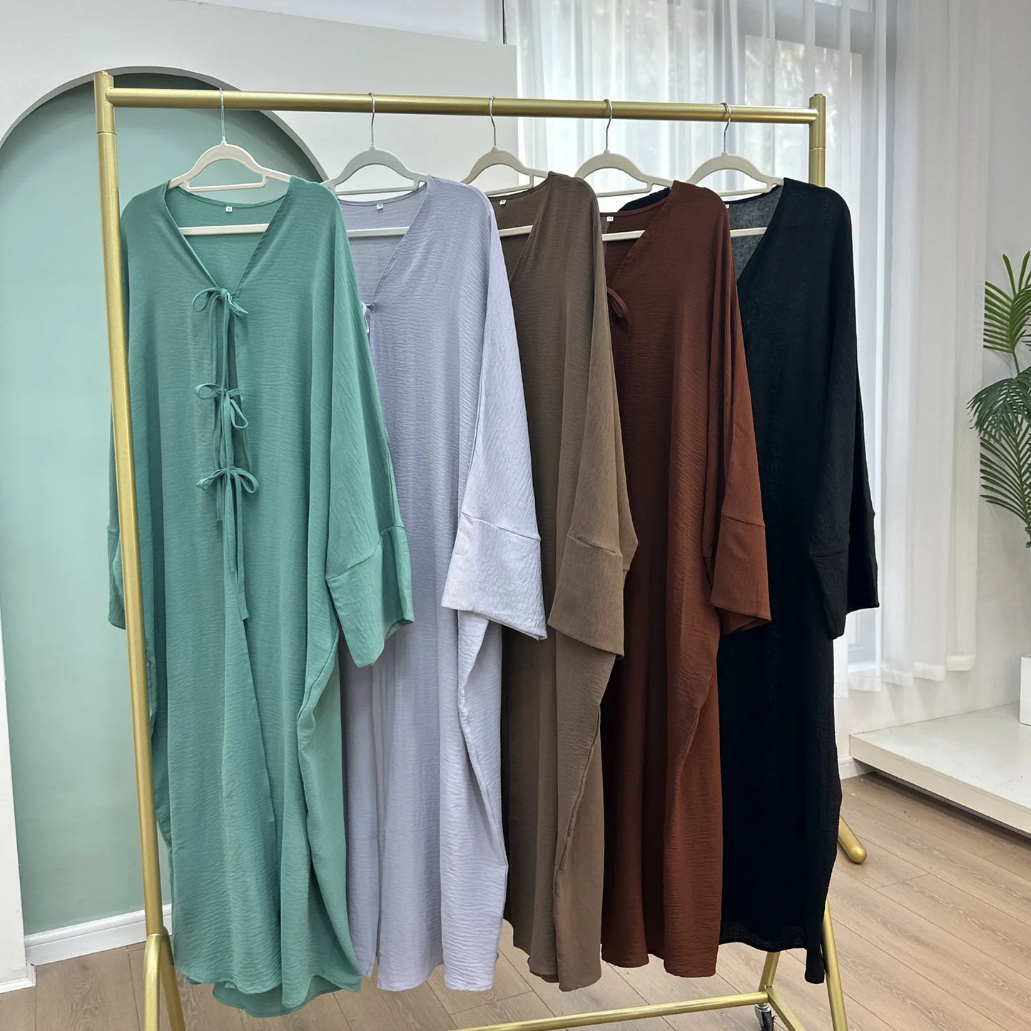 Ramadan Eid Muslim Women Modest Arab Open Abaya Long Dress Jalabiya Lace Up Cardigan Robe Morocco Dubai Abayas Kaftan Vestidos.