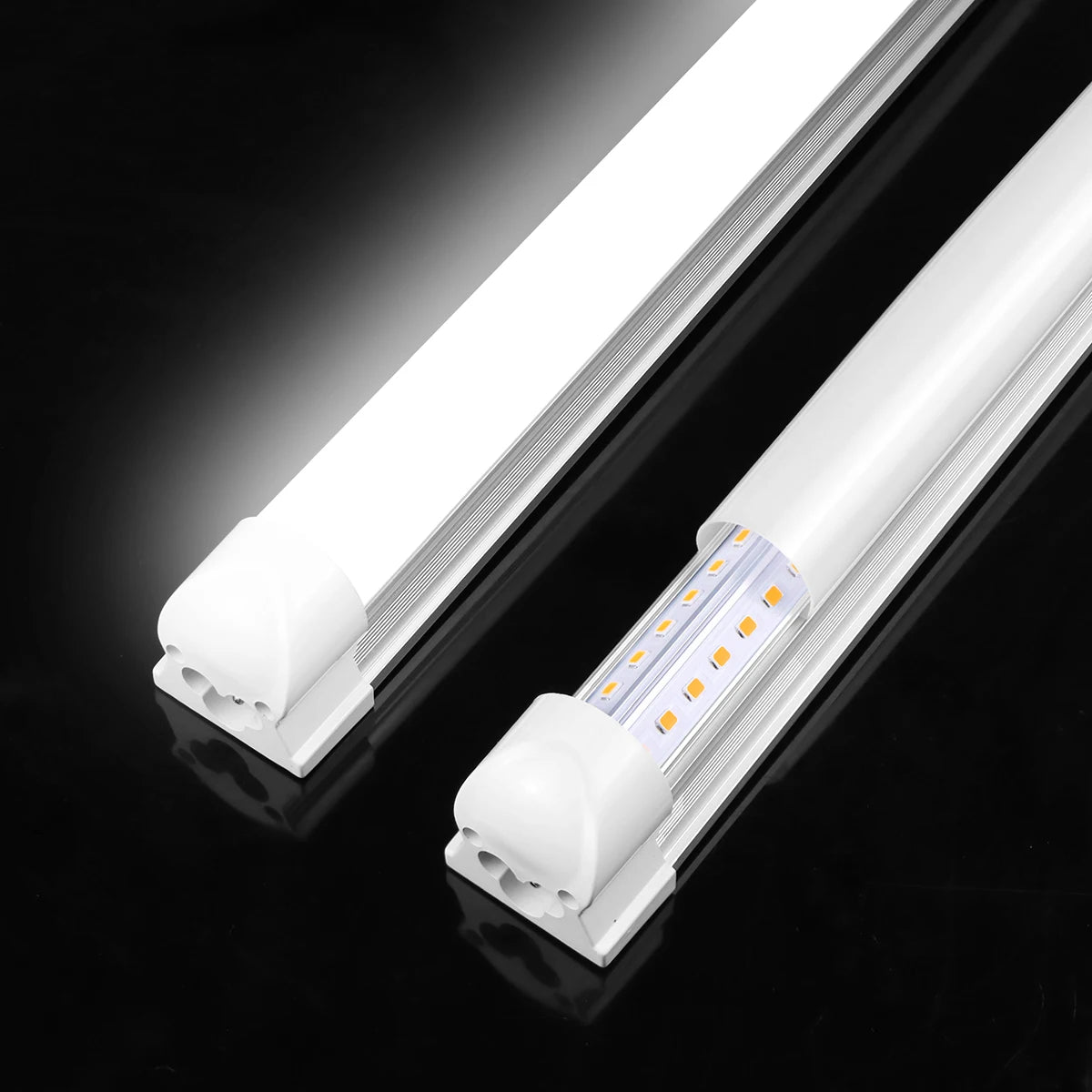 Hospital Garage Lighting Super Bright LED light tube T5 (85-265V /T8 (Only 220V) -1 Lamp Bulb with Screws Ceiling Mounted.