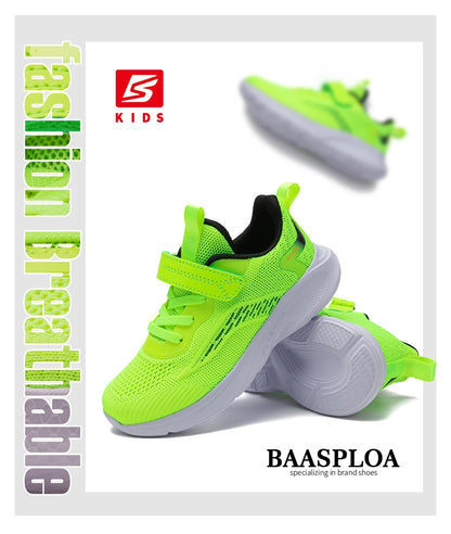 Baasploa Children Sneakers Boys Sports Shoe Tennis Casual Daily School Kids Running Shoes Walking Sneaker for Boys Free Shipping.