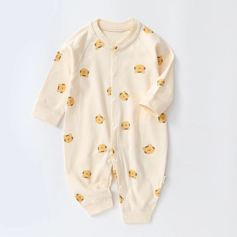 Baby Herbst Kleidung Cartoon Bär Gedruckt Strampler für Jungen Mädchen Neugeborenen Einteiliges Kleidung Baumwolle Kleinkind Body Infant Kostüm.