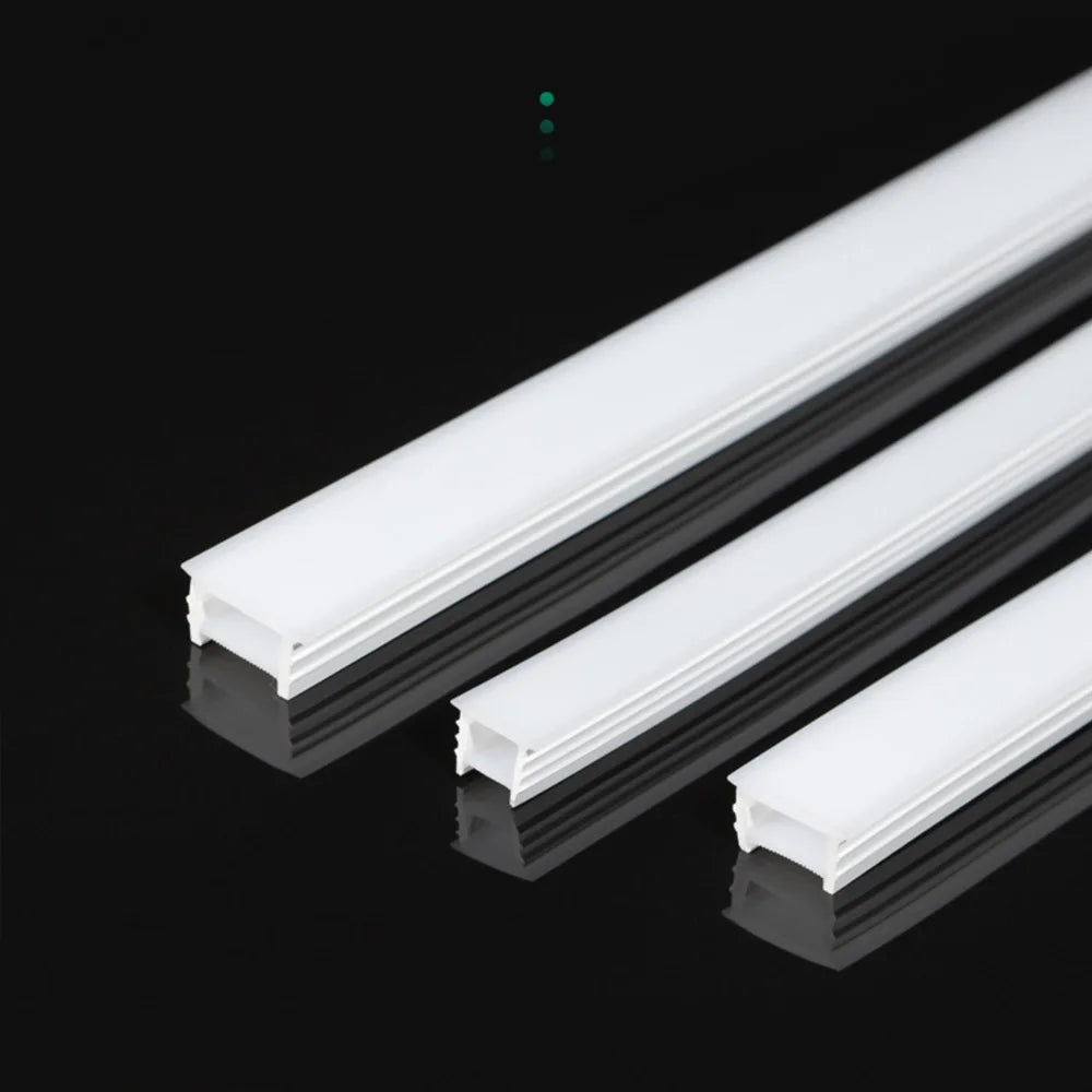 DIY Recessed LED Neon Tube Silicone Gel Covering Flexible Embedded Soft Diffuser Linear White 1M-15M for COB 5050 2835 LED Strip.