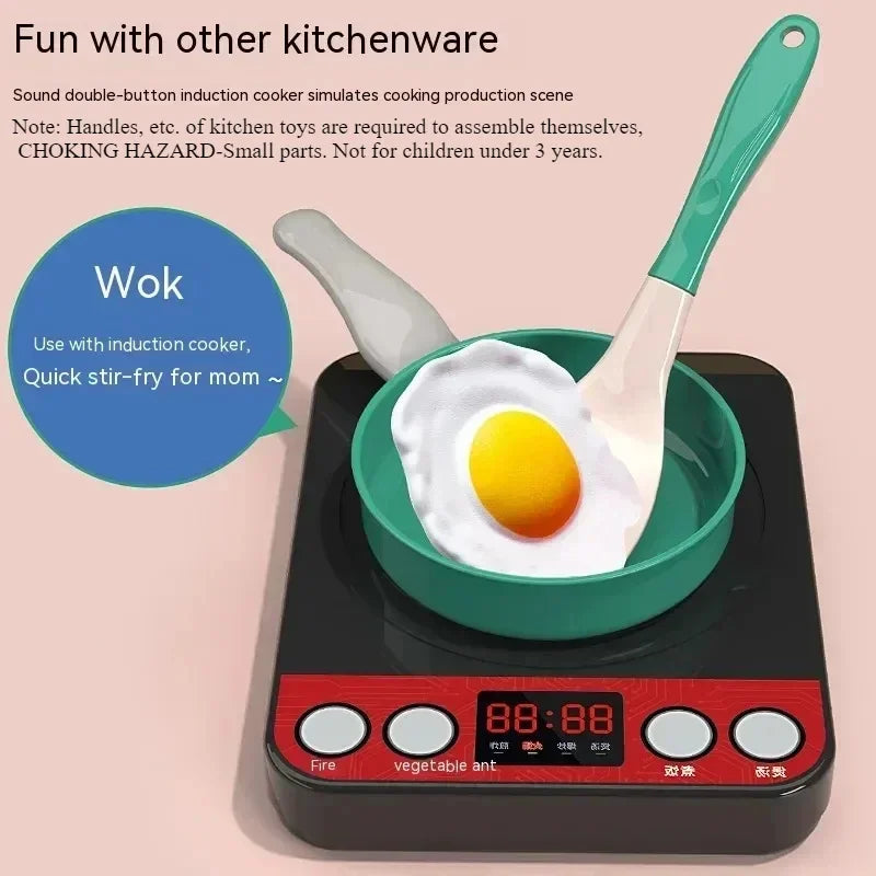 Kids Kitchen Toys Set 92/86/69/59PCS Play Kitchen Accessories Kit with Play Pots Pretend Food Cooking Toy Toddler Girls Boy Gift.