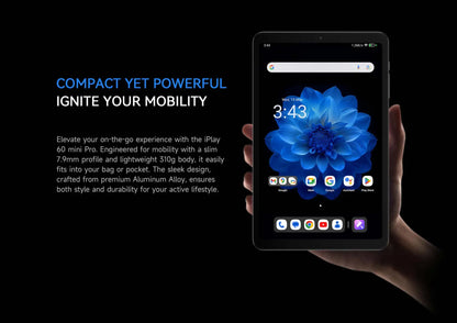 ALLDOCUBE iPlay60 Mini Pro Tablet 8.4" Display Helio G99 16GB(8GB+8GB Virtual)RAM 128/256GB ROM 4G LTE 6050mAh Android 14.