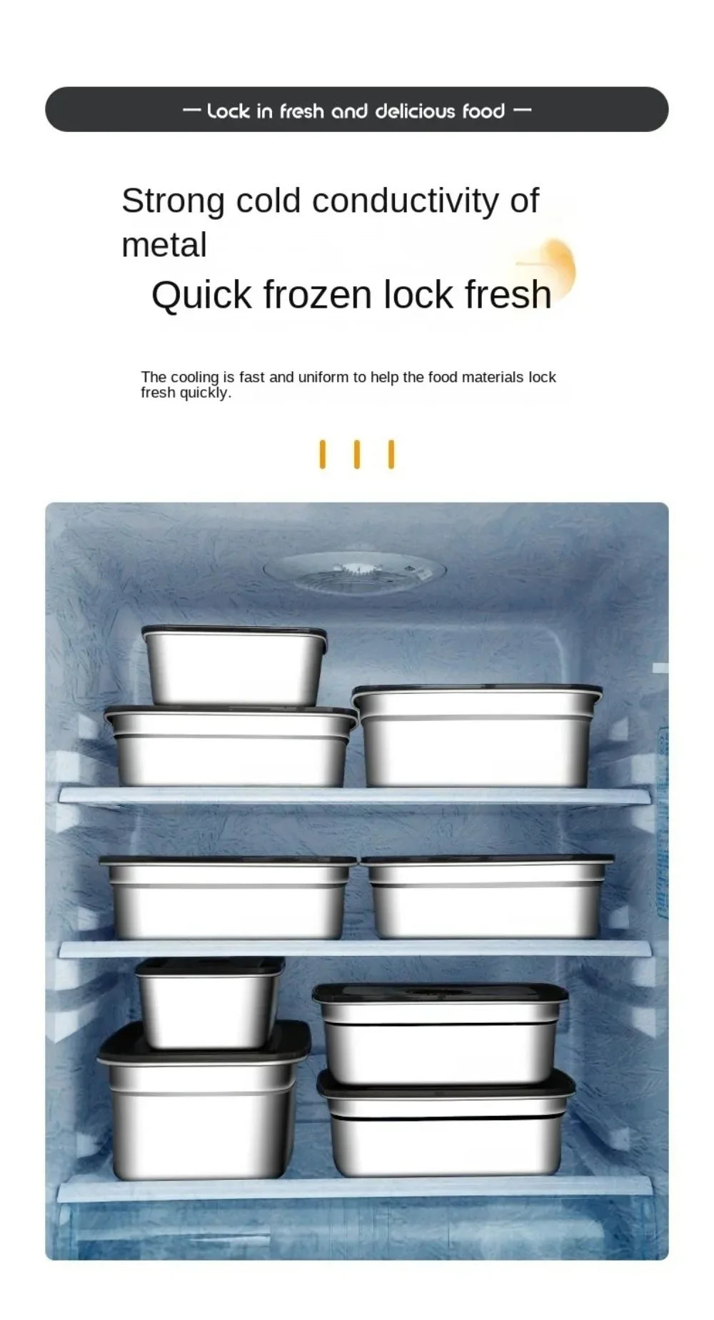 Stainless Steel Camping Lunch Box Sealed Leak-proof Bento Box Microwave Suitable Large Capacity Refrigerator Freezer Storage Box.