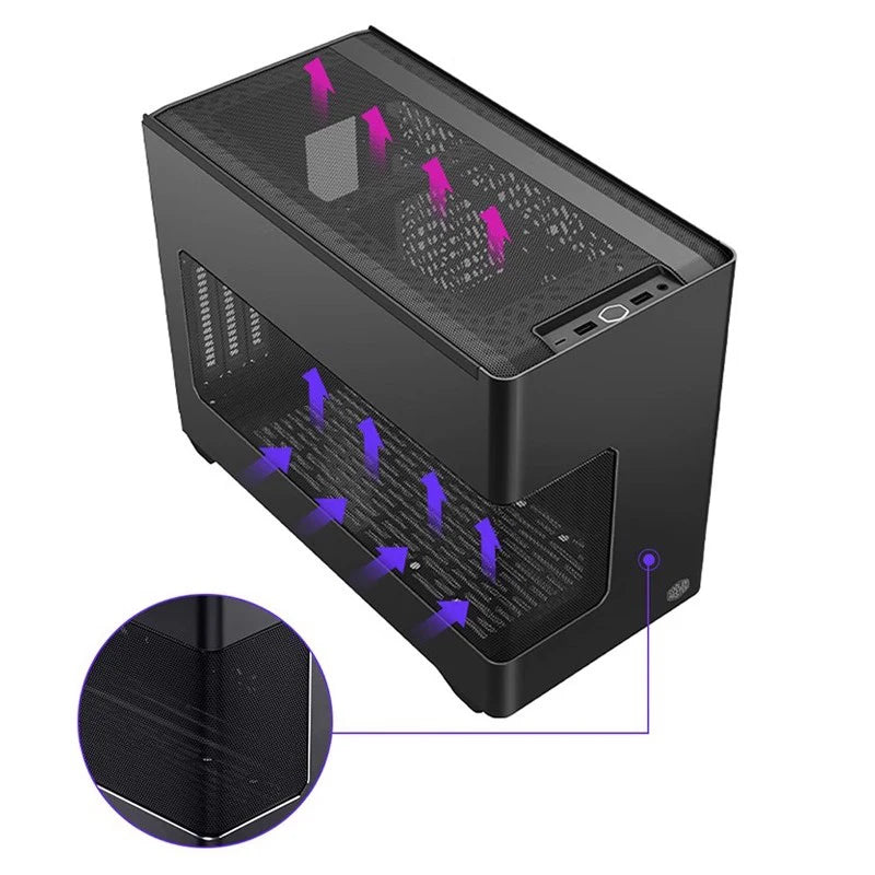 Cooler Master Magic Cube NR200P V3 Computer Case Small Chassis Supports Aluminum Alloy ITX Portable Desktop Host Case.