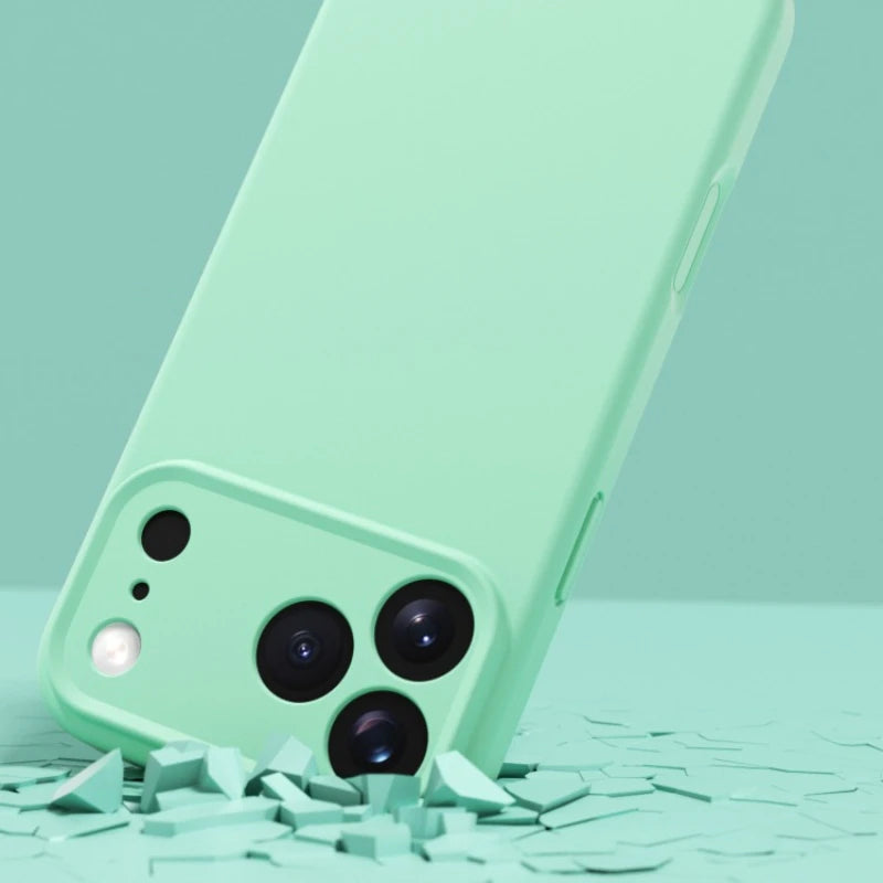 Matte Skin Liquid Silicone Case for Iphone 17 Pro Max Magnetic Magsafe Wireless Charging Candy Bumper for Iphone 17 Air 17pro.