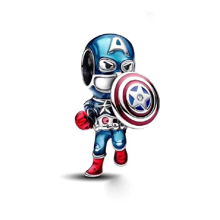 New fashion 100% S925 sterling silver Disney All-Star pendant beads, suitable for the original Pandora bracelet, women's fashion