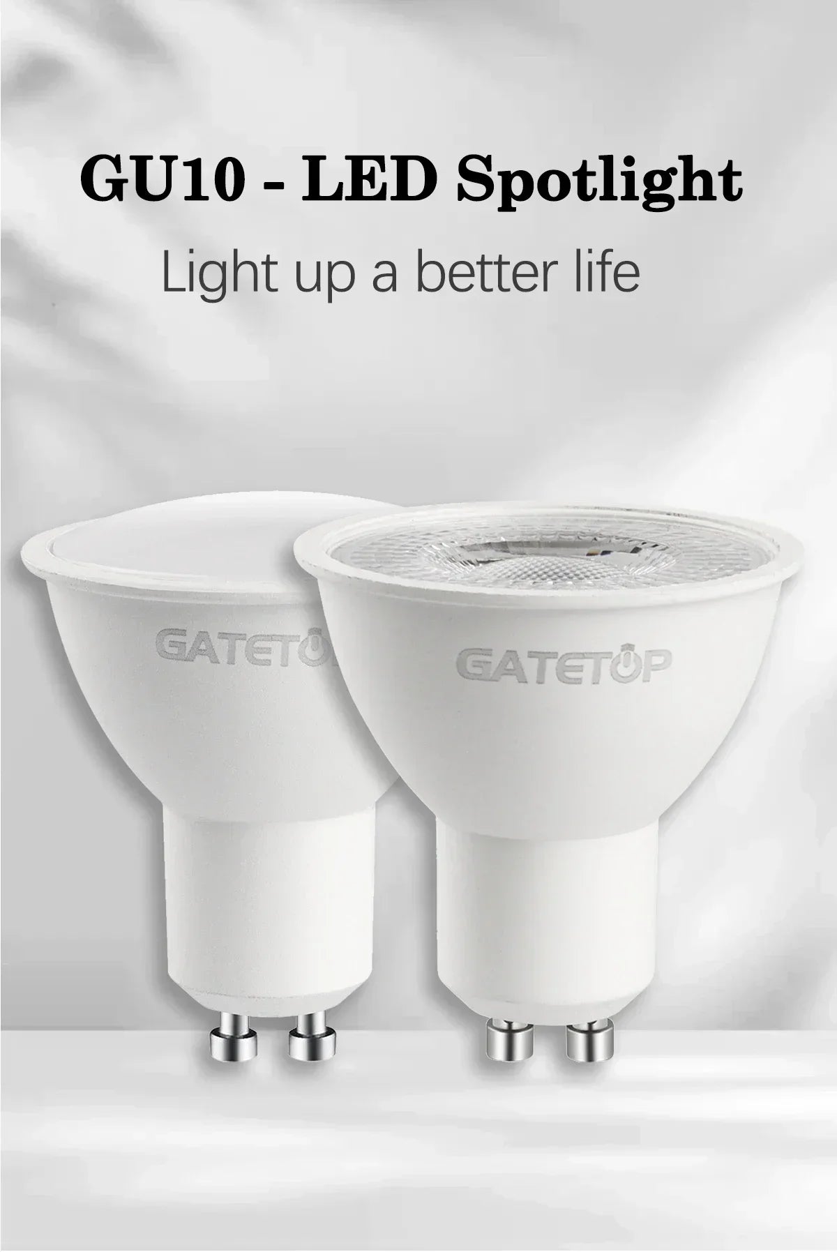 10 Stück hohe Lumen GU10 LED-Spot-Licht, kein Fliker, 8 W, 9 W, LED-Birne, AC 220 V, 120 V, ersetzt 50 W Halogenlampe für die Verkleidung von Heimbeleuchtung.