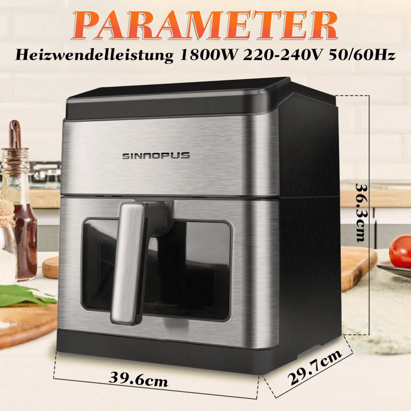 8L Electric Hot Fryer Oven Oilless Cooker Multi Function Air Fryers Smart Machine Viewing Window & LED Touch Control,Top Cheap.