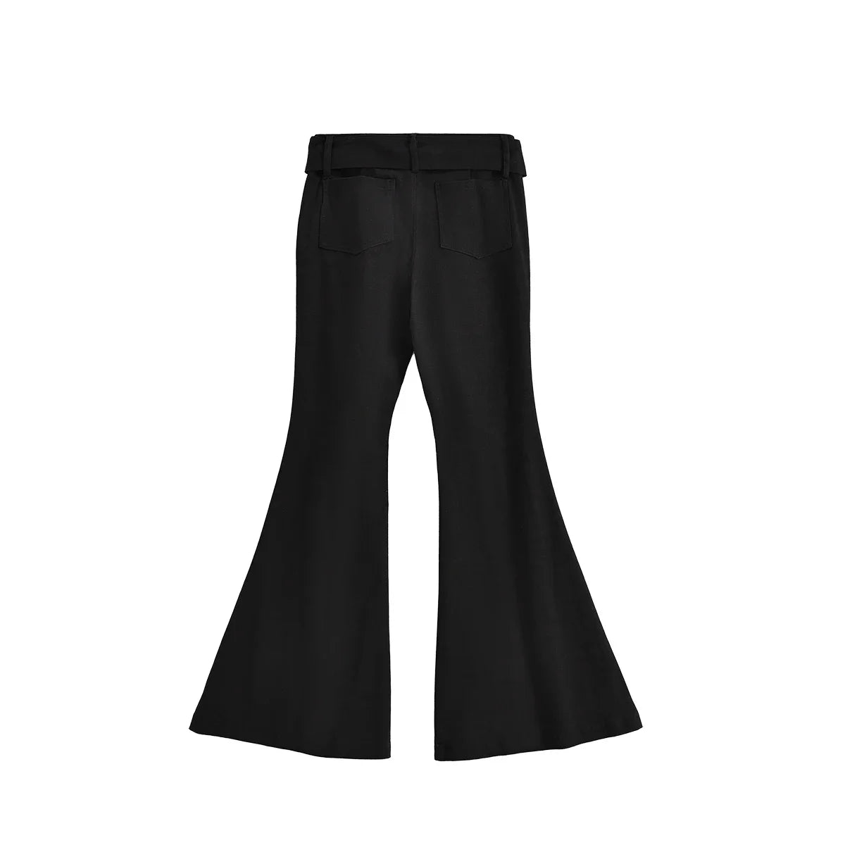 2025 Y2k Retro Emo 2000s Women's Black Flare Pants Streetwear Fashion Trousers Harajuku Wide Yoga Pants 90s Aesthetic Clothes.