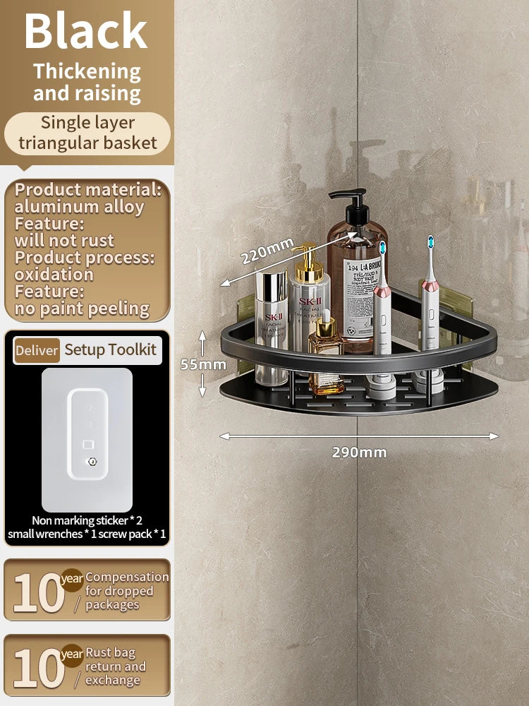 Yun jie ya Free Punch Bad Lager regal Kleiderbügel WC Eck regal Veranstalter Wand Dusch regal Wohn accessoires