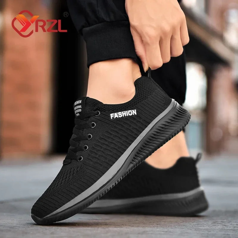 YRZL Sneakers Men Running Shoes Lightweight Sport Shoes Classical Mesh Breathable Casual Shoes Fashion Man Sneakers.