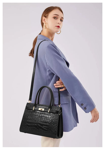 First-layer cowhide bag, red mother's bag, women's bag fashionable handbag, wedding  genuine leather shoulder bag.