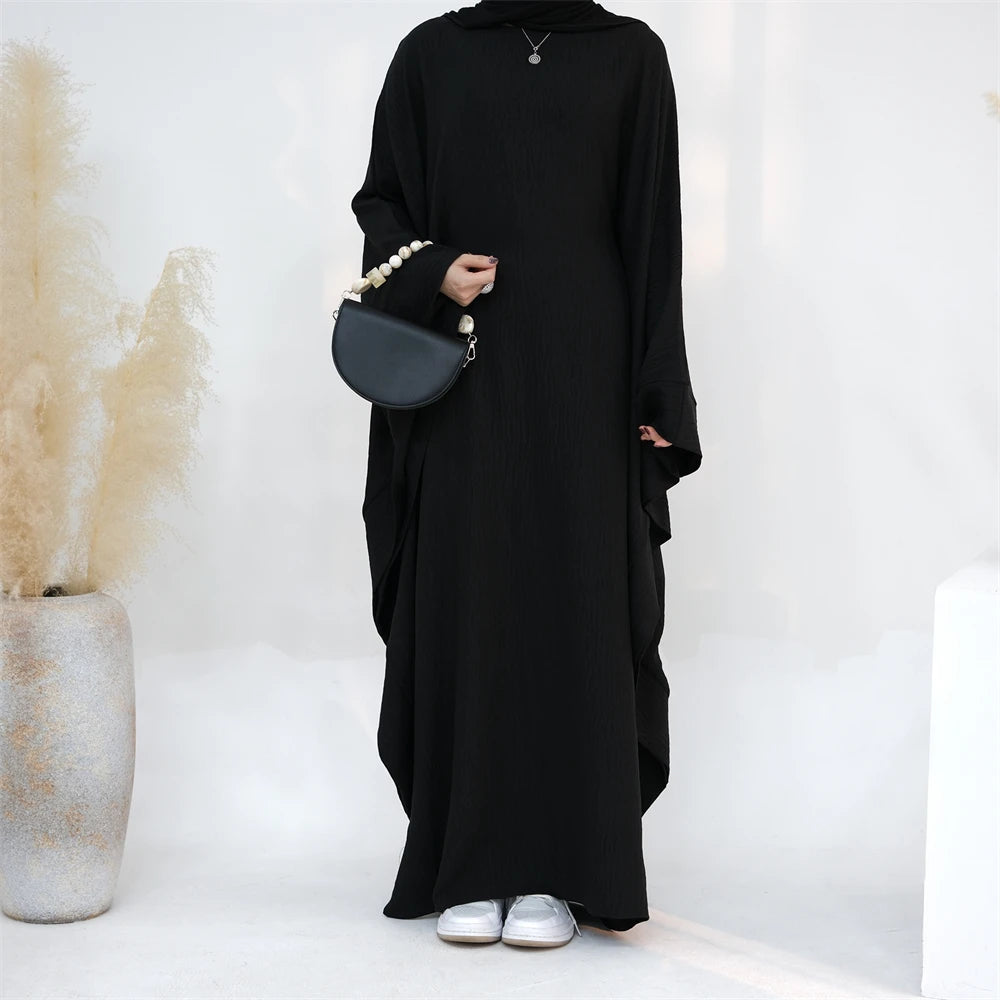 Ramadan Dubai Women Cotton Linen Khimar Abaya Saudi Arabia Turkey Islam Muslim Maxi Modest Dress Kebaya Robe Femme Musulmane.