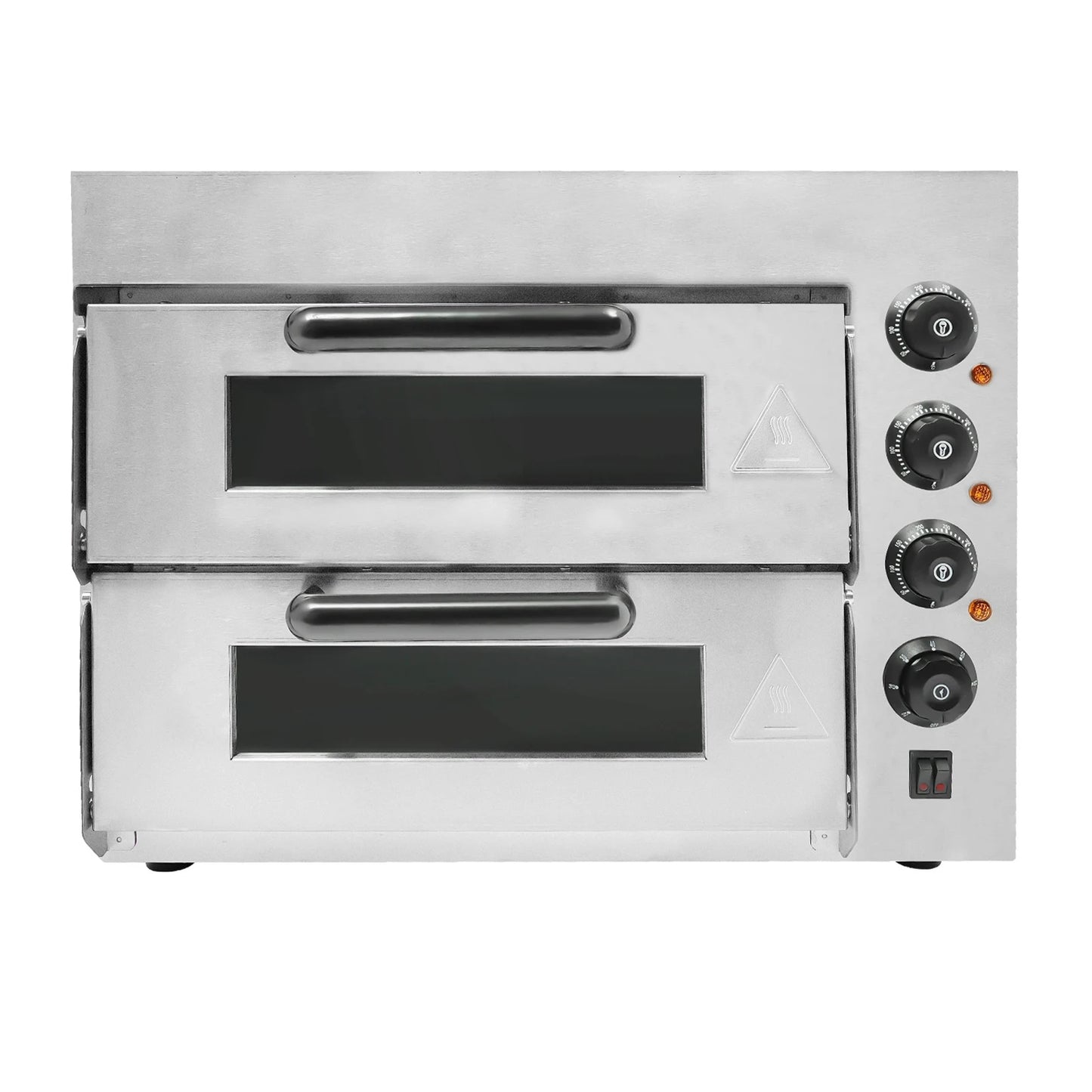 3000 W Pizzaofen 2 Etagen Toaster Bäckerofen Edelstahl Elektrischer Pizzaofen Backmaschine Elektrischer Backofen Küche Micr