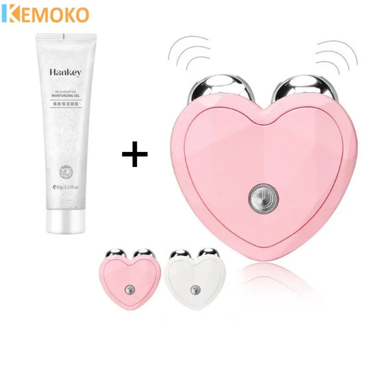 NEW Micro Current Beauty Device Mini Portable Face Lifting Roller Slimming Massager EMS Delicate Contour Firming Facial Care.