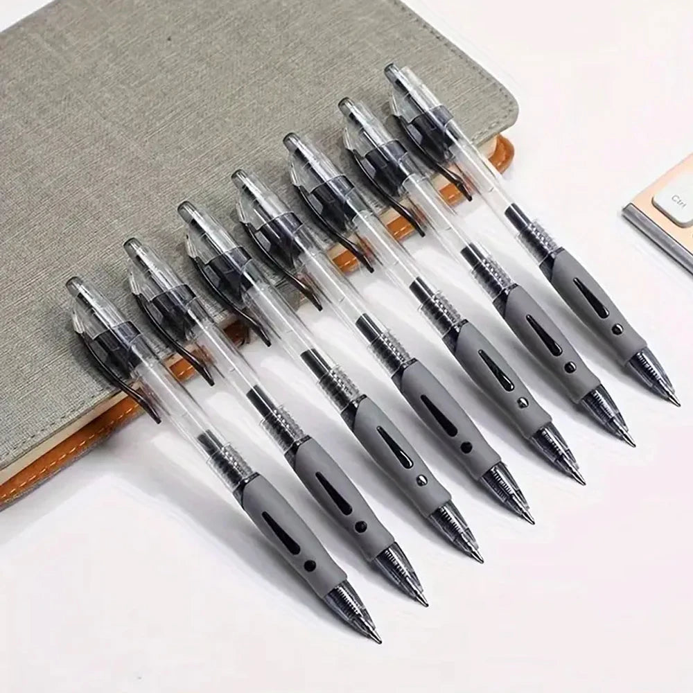 1–63 Stück einziehbares Gelschreiber-Set, Kugelschreiber mit schwarzer/roter/blauer Tinte zum Schreiben, 0,5 mm Nachfüllungen, Bürozubehör, Schulbedarf, Schreibwaren.