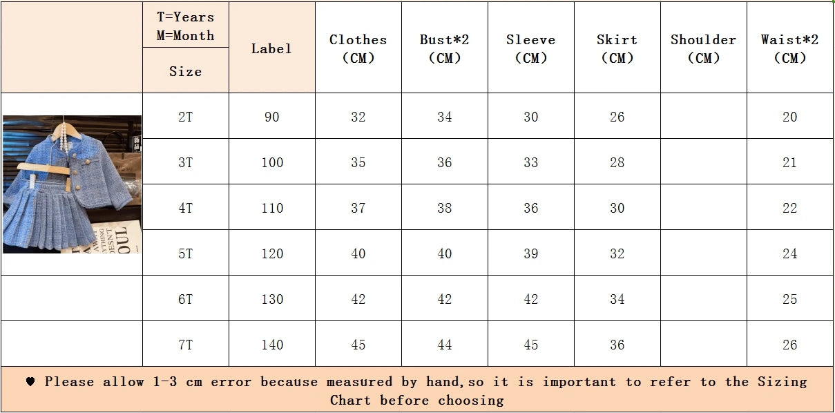 Children's Clothing Sets Plaid Cardigan + Pleated Skirt 2pcs Sets Kids Clothes Girls Skirt Sets Toddler Girl Clothes.