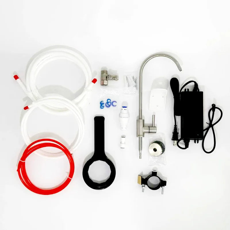 OSWNKW Reverse Osmosis Water Filtration System - 600GPD High Flow, Tankless, Reduced TDS, Compact, 1:2 Drain Ratio, Mineralized.