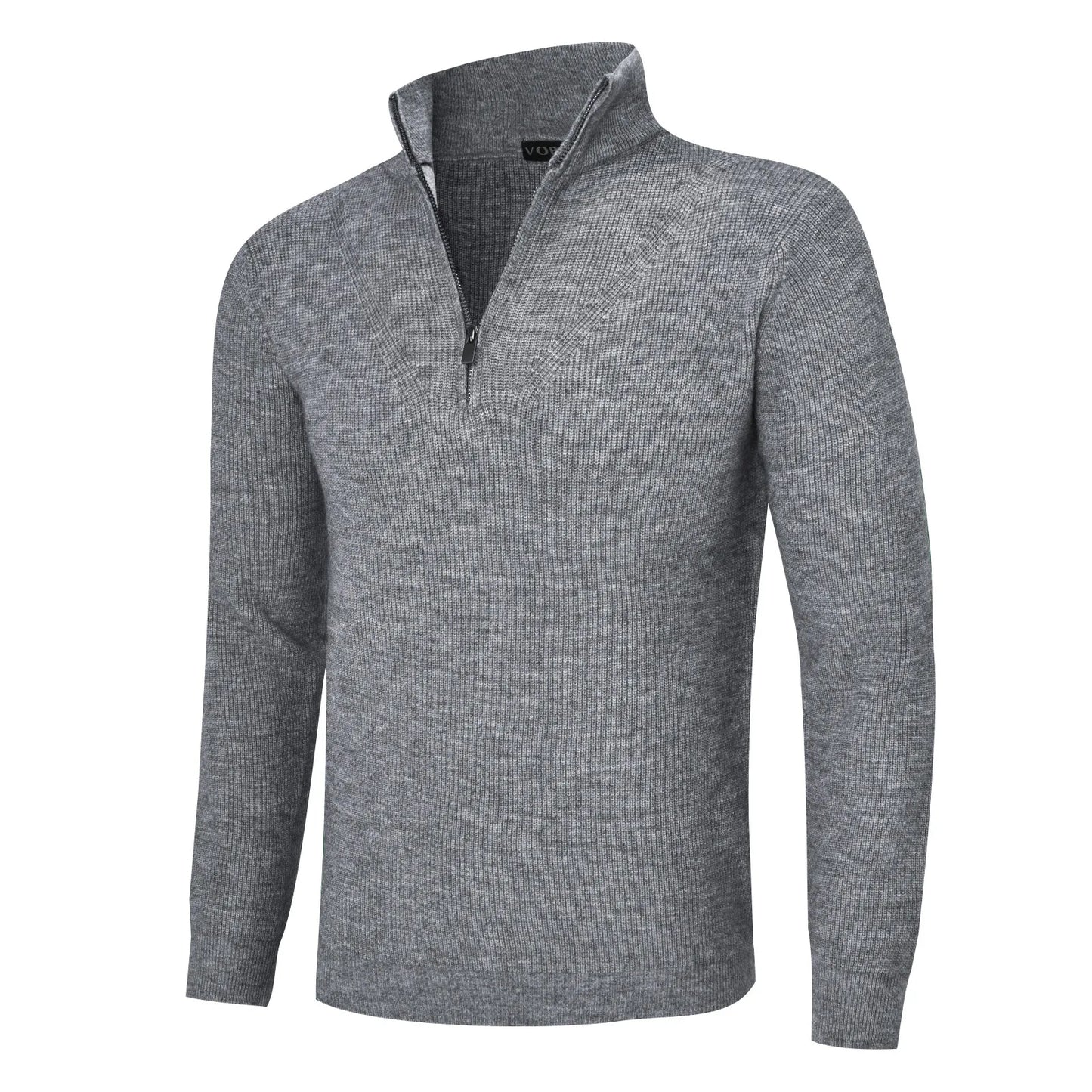 VOBOOM Men's Casual Slim Fit Basic Tops Knitted Lightweight Crewneck Twist Sweaters Turtleneck Pullover Sweater